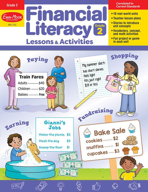 Financial Literacy Lessons and Activities, Grade 2 — Teacher’s Resource, Print-Subjects - Reading - Reading Books-Tools 4 Teaching-Classroom Decor and More