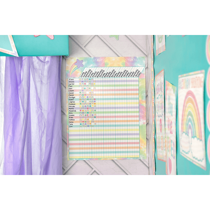 Pastel Pop Rainbows Mini Stickers-Stickers-Tools 4 Teaching-Classroom Decor and More