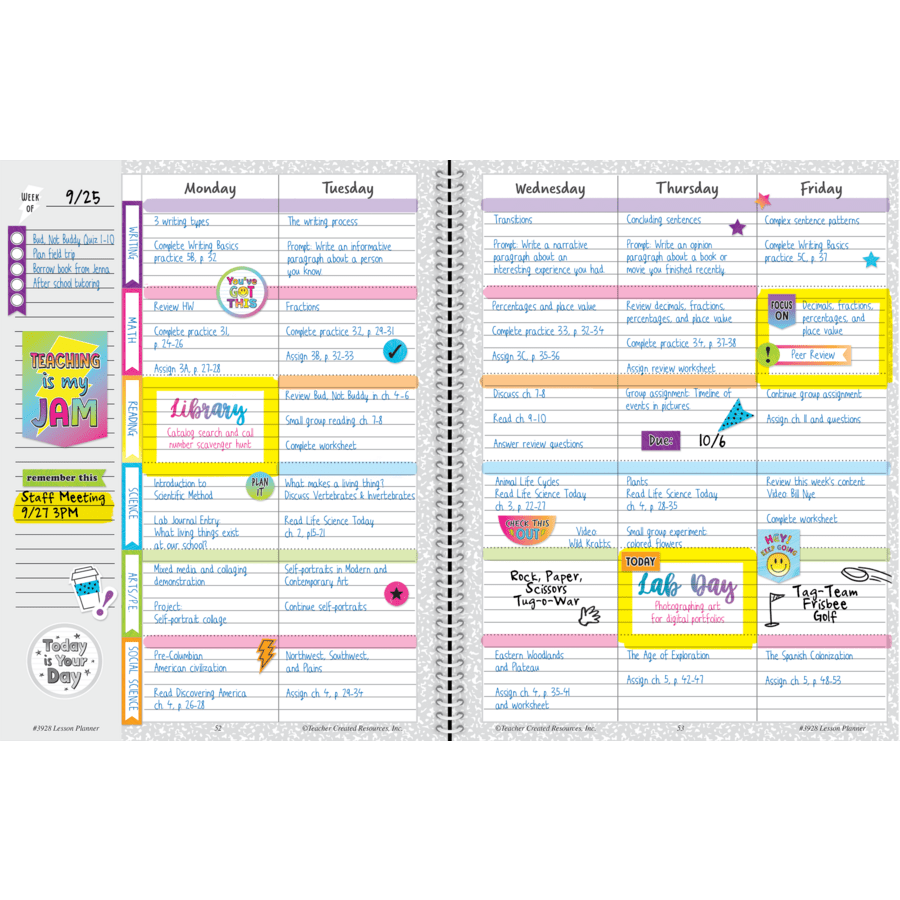 Brights 4Ever Lesson Planner-Record & Plan Books-Tools 4 Teaching-Classroom Decor and More