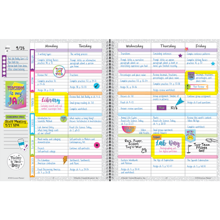 Brights 4Ever Lesson Planner-Record & Plan Books-Tools 4 Teaching-Classroom Decor and More
