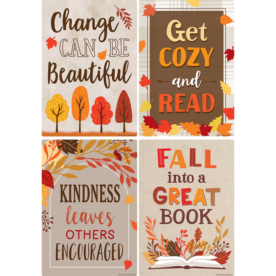 Fall Small Poster Pack-Posters-Tools 4 Teaching-Classroom Decor and More
