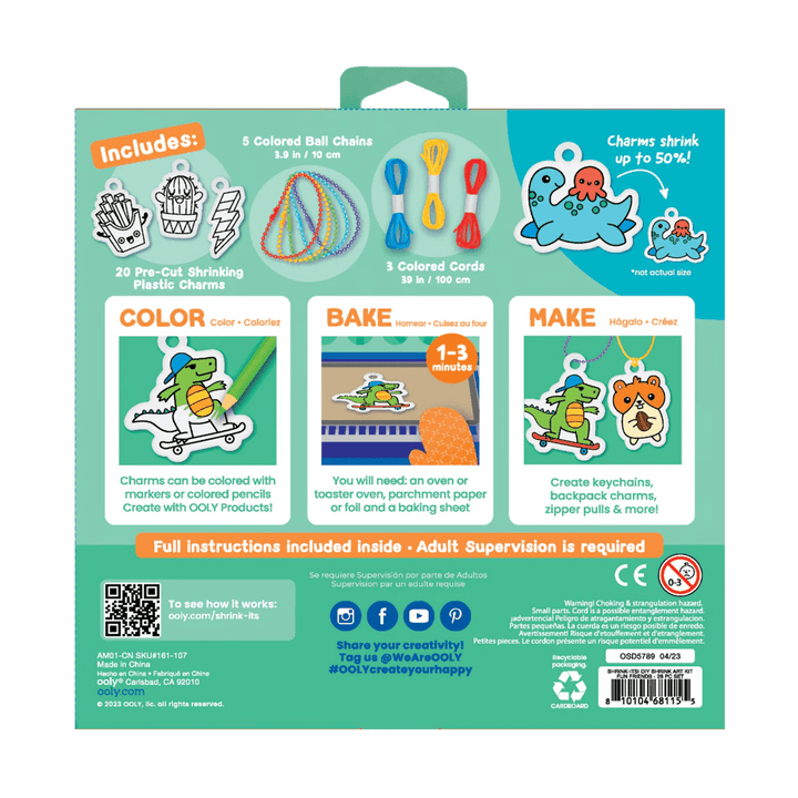 Shrink-its! DIY Shrink Art Kit - Fun Friends-Arts & Crafts-Tools 4 Teaching-Classroom Decor and More