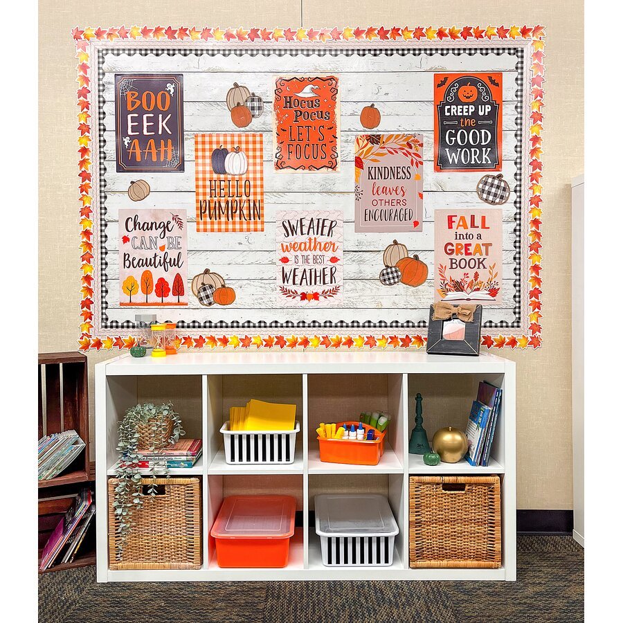 Black and White Gingham Scalloped Border Trim-Borders-Tools 4 Teaching-Classroom Decor and More