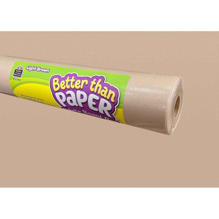 Better Than Paper® Bulletin Board Roll: Light Brown-Bulletin Board Paper - Better Than Paper-Tools 4 Teaching-Classroom Decor and More