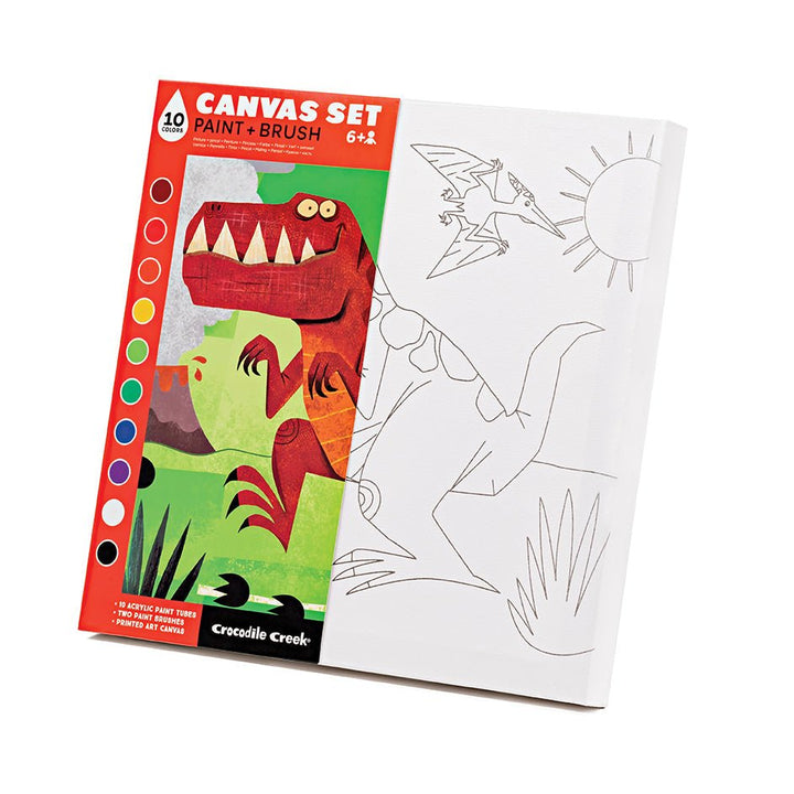 Canvas Art - Dinosaur-Craft Activity-Tools 4 Teaching-Classroom Decor and More