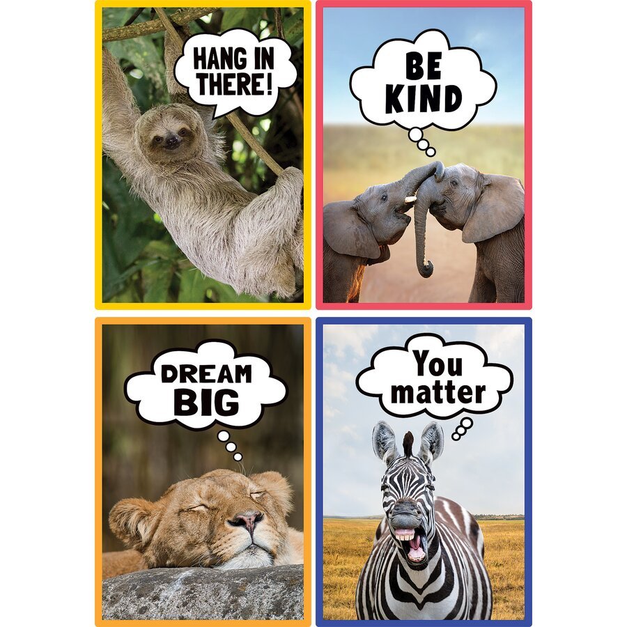 Go Wild Animals Small Poster Pack-Posters-Tools 4 Teaching-Classroom Decor and More