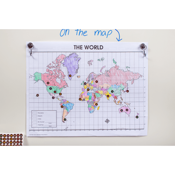 Travel the Map Airplane Mini Stickers-Stickers-Tools 4 Teaching-Classroom Decor and More