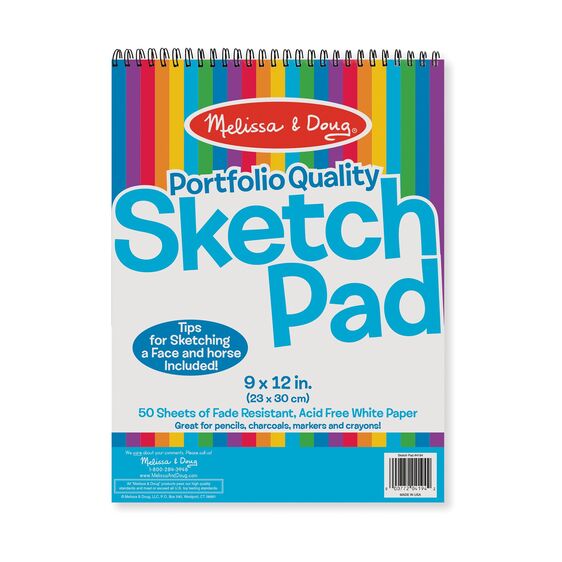Sketch Pad (9"x12")-Activity Pads-Tools 4 Teaching-Classroom Decor and More