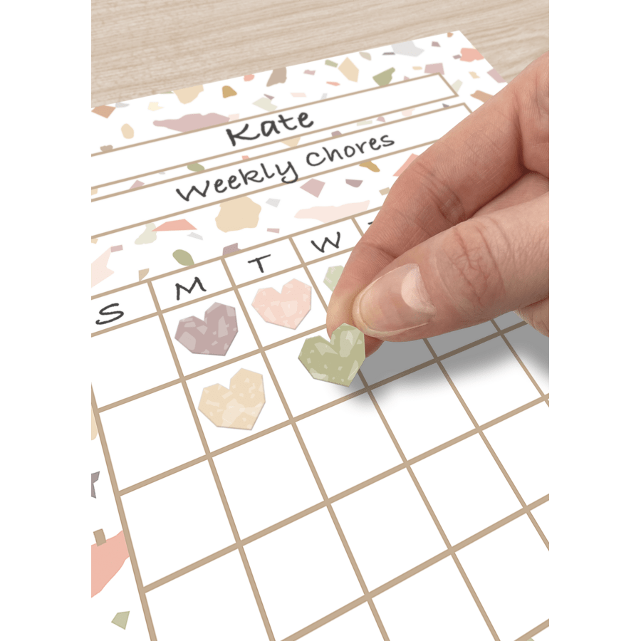 Terrazzo Tones Incentive Charts-Incentive Charts-Tools 4 Teaching-Classroom Decor and More