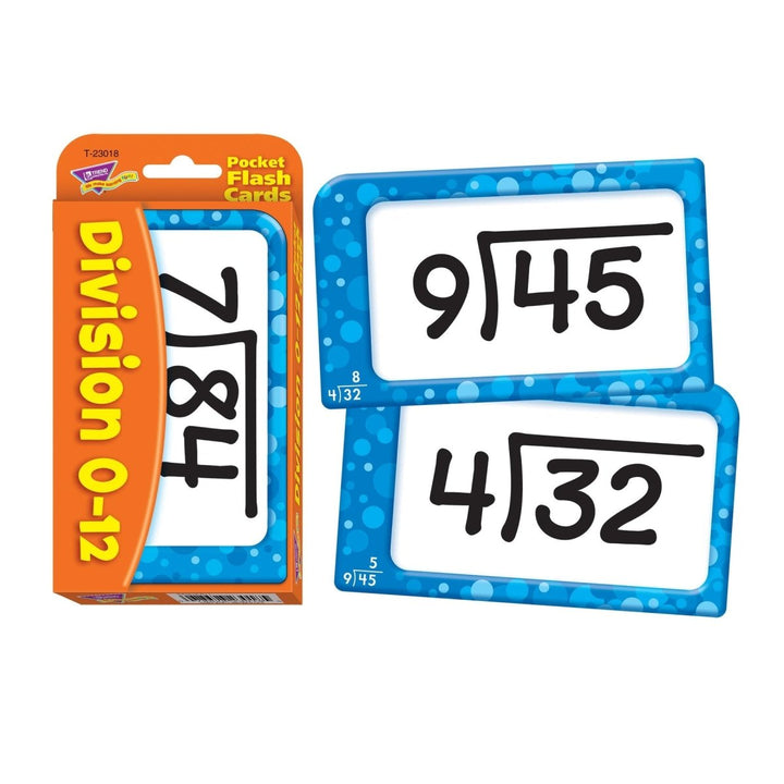 Division 0-12 Pocket Flash Cards-Flashcards-Tools 4 Teaching-Classroom Decor and More