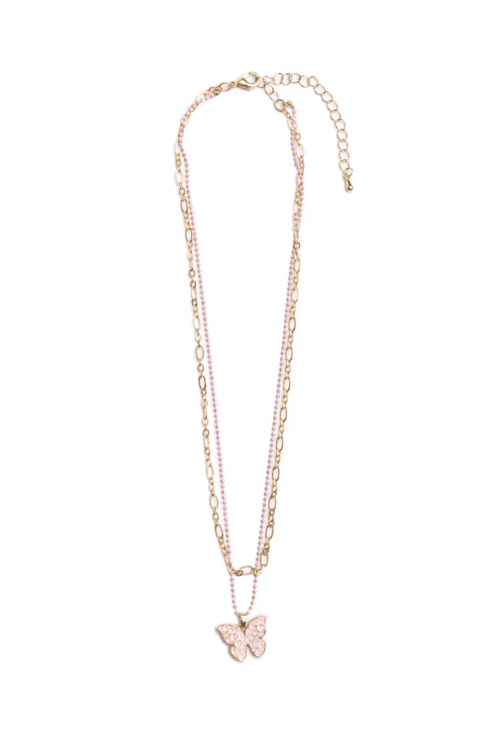 Boutique Chic Bubbly Butterfly Necklace-Dress Up & Jewelry-Tools 4 Teaching-Classroom Decor and More