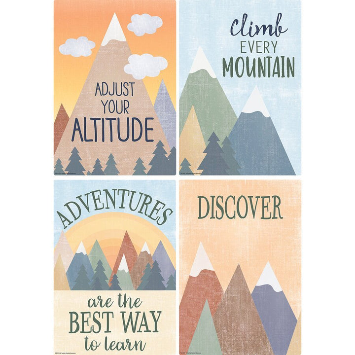 Moving Mountains Small Poster Set-Posters-Tools 4 Teaching-Classroom Decor and More