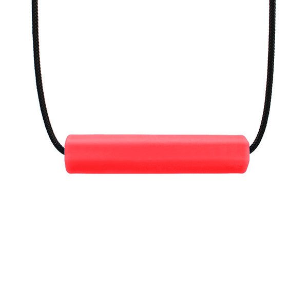 Ark's Krypto-Bite® Chewable Tube Necklace - Red, Standard-Sensory Play-Tools 4 Teaching-Classroom Decor and More