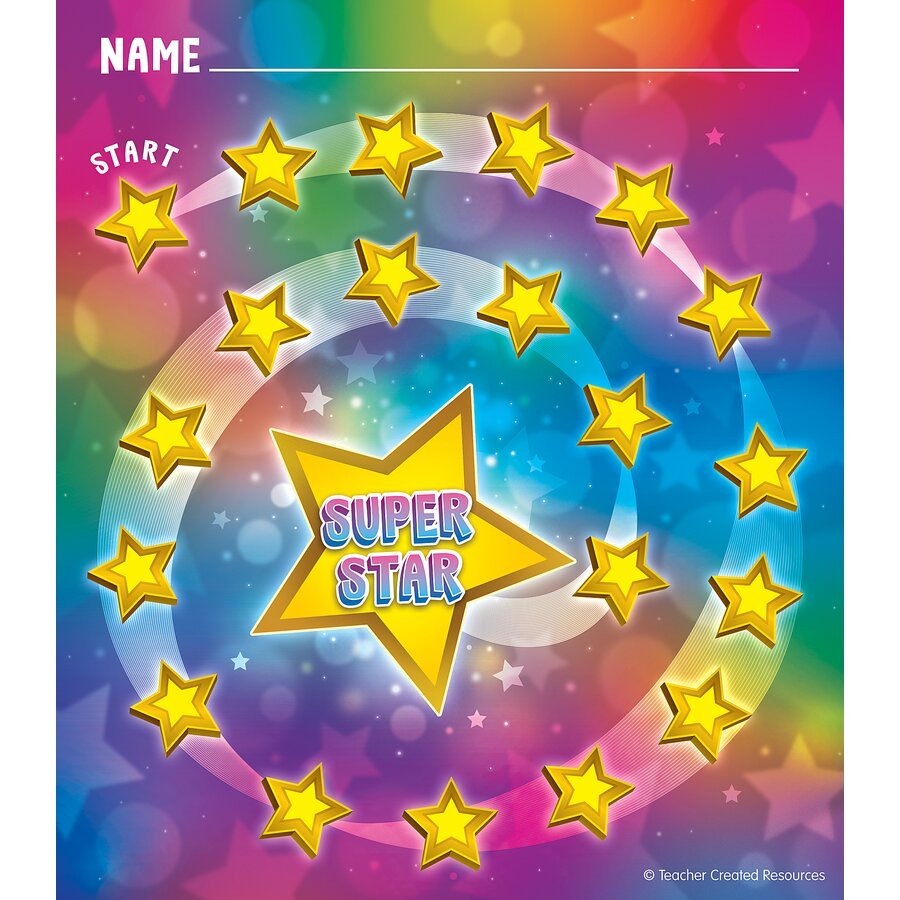 Super Star Reward Trackers with Stickers-Incentive Charts-Tools 4 Teaching-Classroom Decor and More