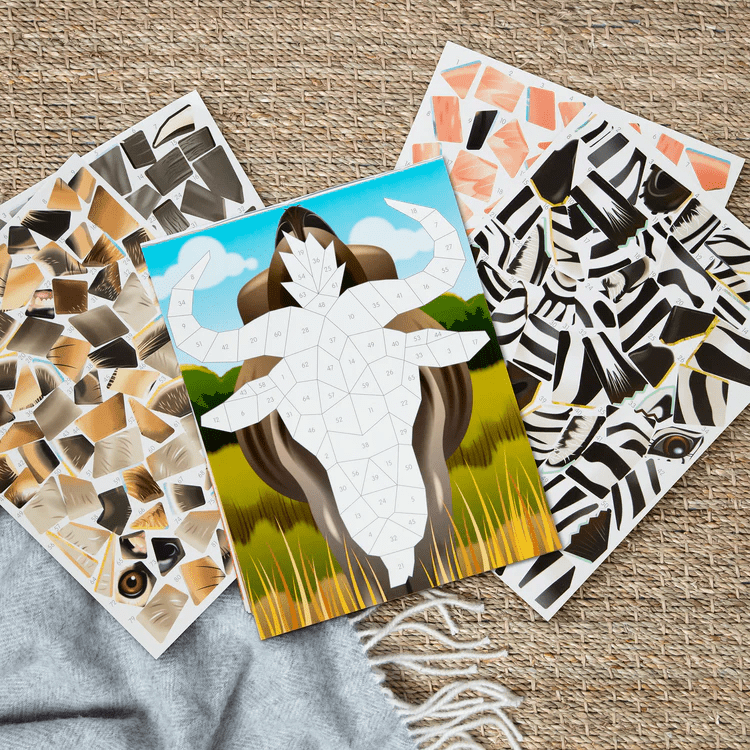 Mosaic Sticker Pad - Safari-Activity Pads-Tools 4 Teaching-Classroom Decor and More