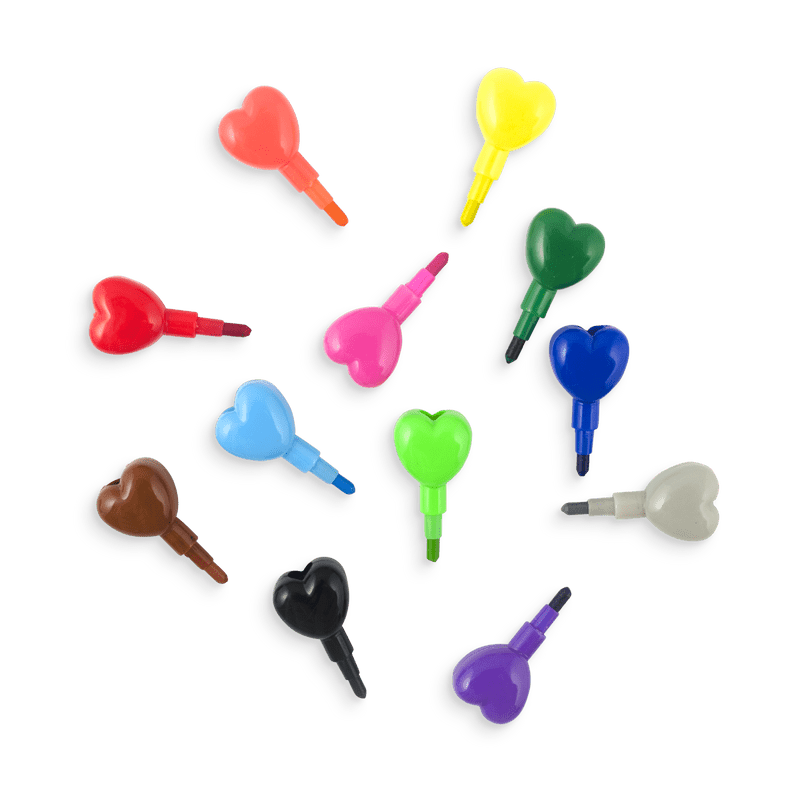 Heart to Heart Stacking Crayons-Art Supplies-Tools 4 Teaching-Classroom Decor and More