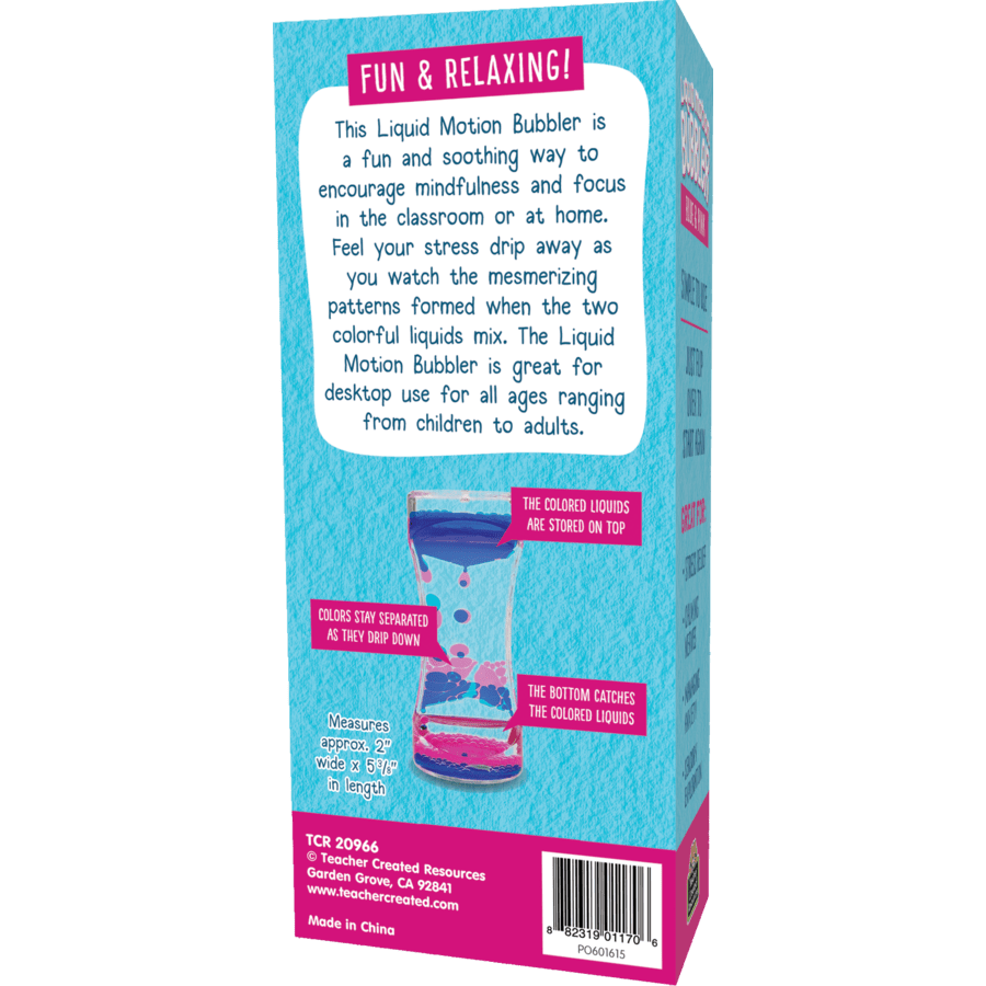Blue & Pink Liquid Motion Bubbler-Fidgets-Tools 4 Teaching-Classroom Decor and More