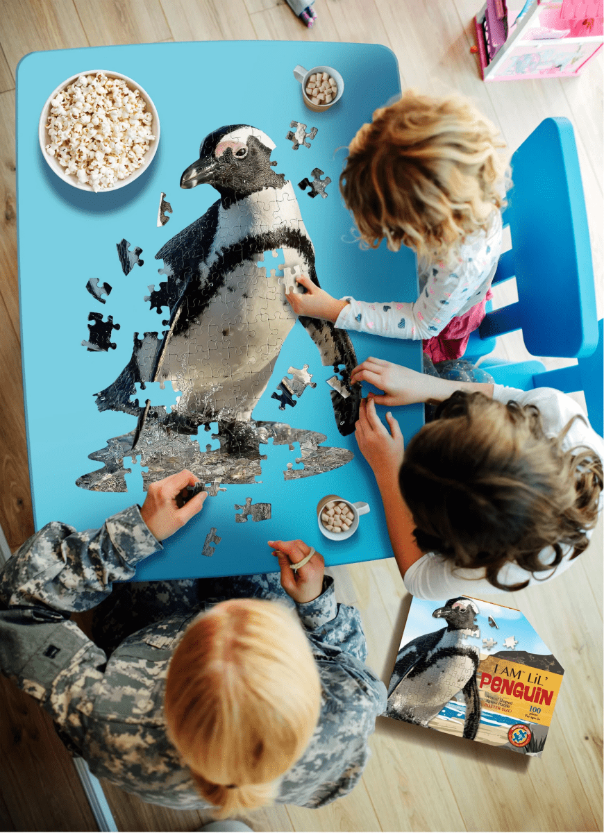 I AM LiL' PENGUIN 100 pcs Puzzle-Puzzles-Tools 4 Teaching-Classroom Decor and More