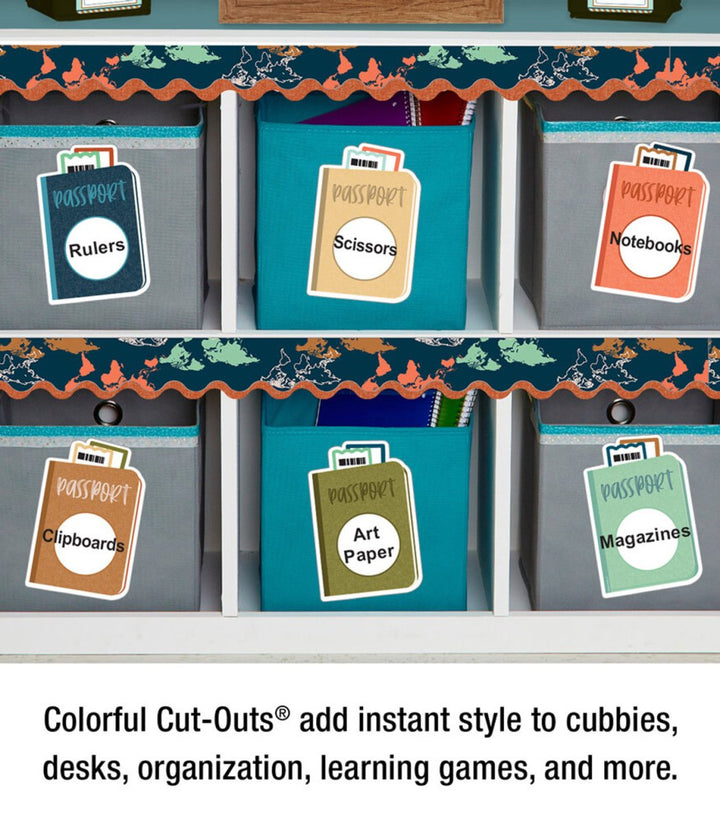 Let's Explore Passports Cutouts-Accents-Tools 4 Teaching-Classroom Decor and More