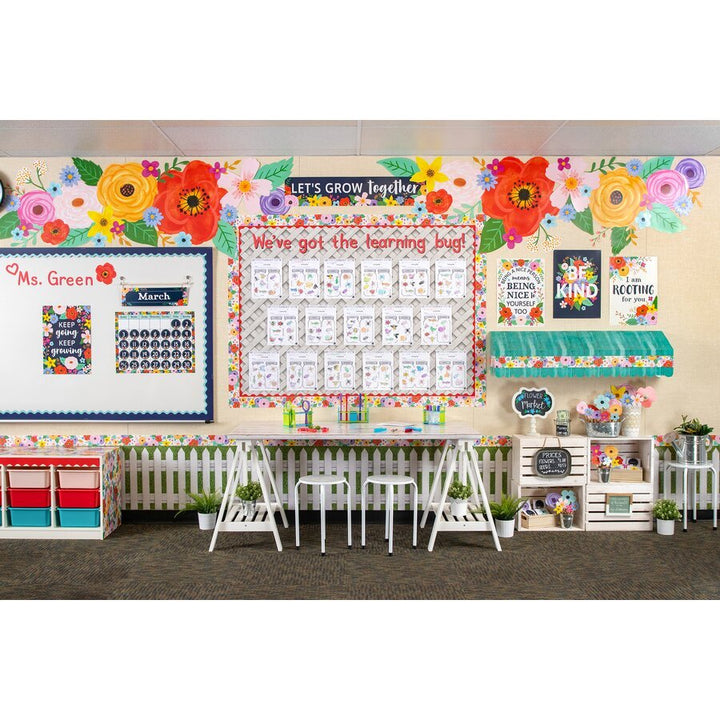 *Better Than Paper® Bulletin Board Roll: White Trellis-Bulletin Board Paper - Better Than Paper-Tools 4 Teaching-Classroom Decor and More