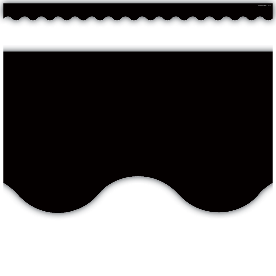 Black Scalloped Border Trim-Borders-Tools 4 Teaching-Classroom Decor and More