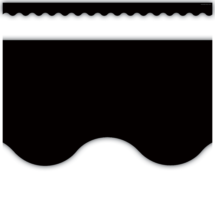 Black Scalloped Border Trim-Borders-Tools 4 Teaching-Classroom Decor and More