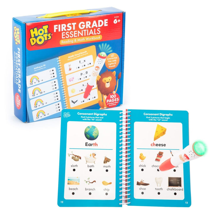 Hot Dots® First Grade Essentials Reading & Math Workbook-Hot Dots-Tools 4 Teaching-Classroom Decor and More