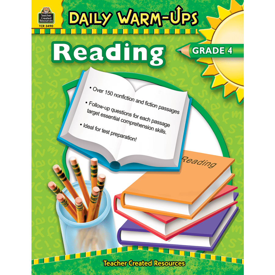 Daily Warm-Ups: Reading Grade 4-Subjects - Reading - Reading Books-Tools 4 Teaching-Classroom Decor and More