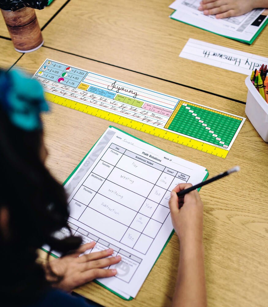 Traditional Cursive Name Plates Grade 2-5-Nameplates & Name Tags-Tools 4 Teaching-Classroom Decor and More