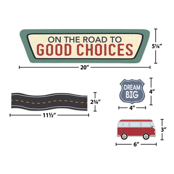 Moving Mountains Road Trip On the Road to Good Choices Mini Bulletin Board-Bulletin Board Sets-Tools 4 Teaching-Classroom Decor and More