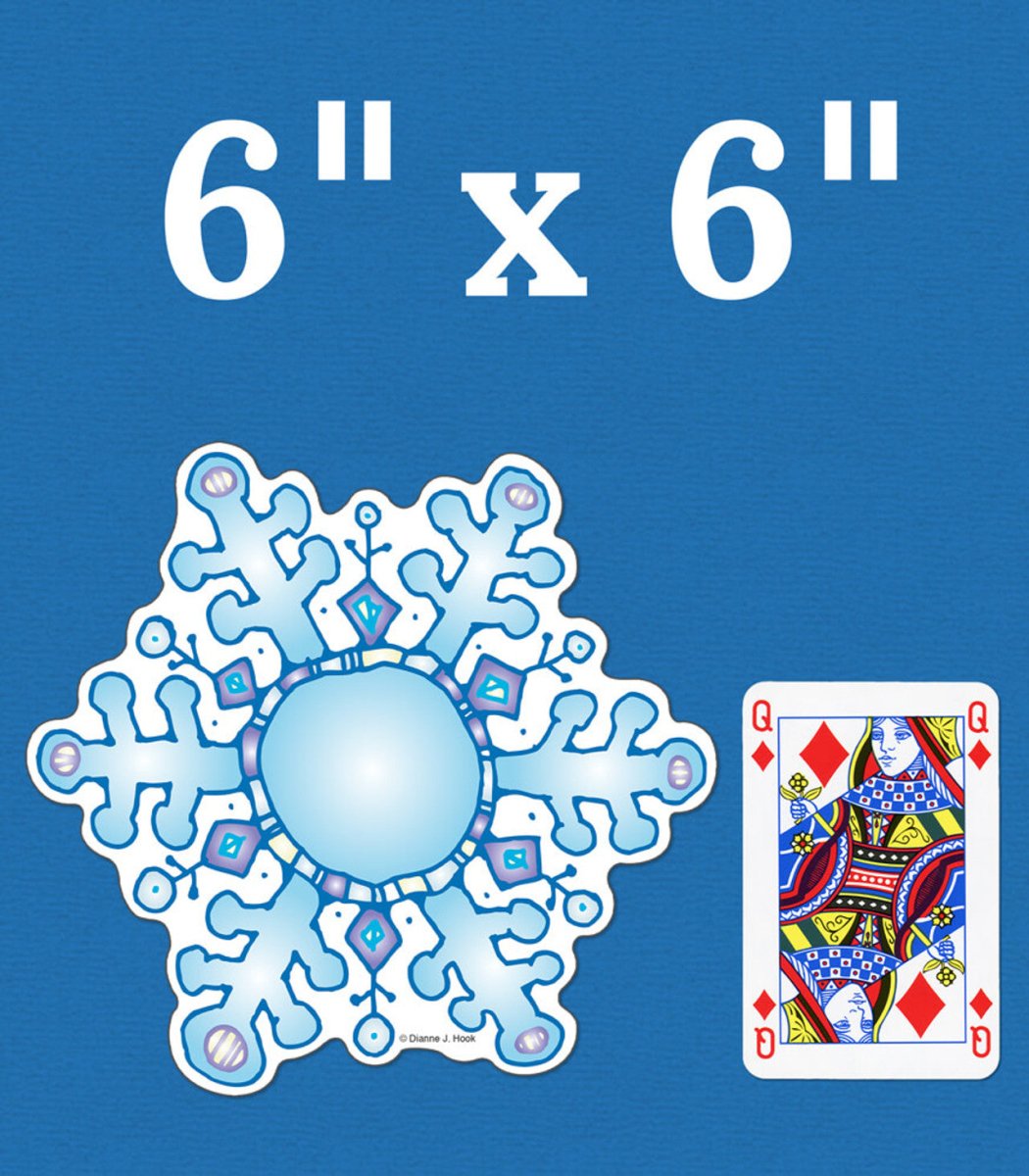 Snowflakes DJ Inkers Cutouts-Tools 4 Teaching-Classroom Decor and More