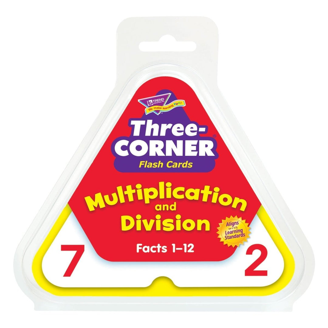Multiplication and Division Three-Corner® Flash Cards-Flashcards-Tools 4 Teaching-Classroom Decor and More