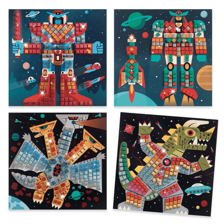 *Space Battle Sticker Mosaic Craft Kit-Craft Activity-Tools 4 Teaching-Classroom Decor and More