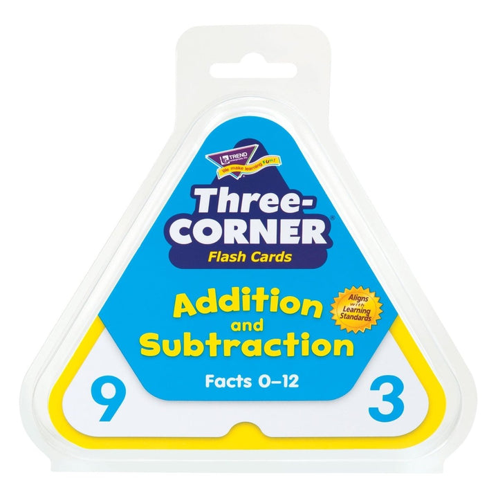 Addition and Subtraction Three-Corner® Flash Cards-Flashcards-Tools 4 Teaching-Classroom Decor and More
