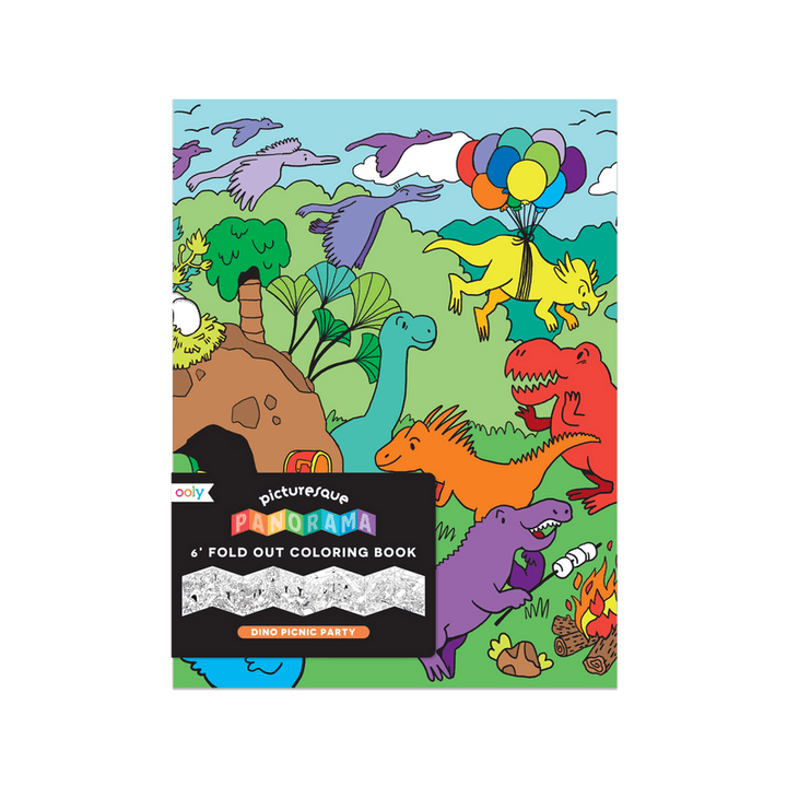*Picturesque Panorama Coloring Book - Dino Picnic Party-Arts & Crafts-Tools 4 Teaching-Classroom Decor and More