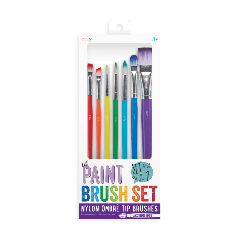 Lil Paint Brush Set -Set of 7-Art Supplies-Tools 4 Teaching-Classroom Decor and More