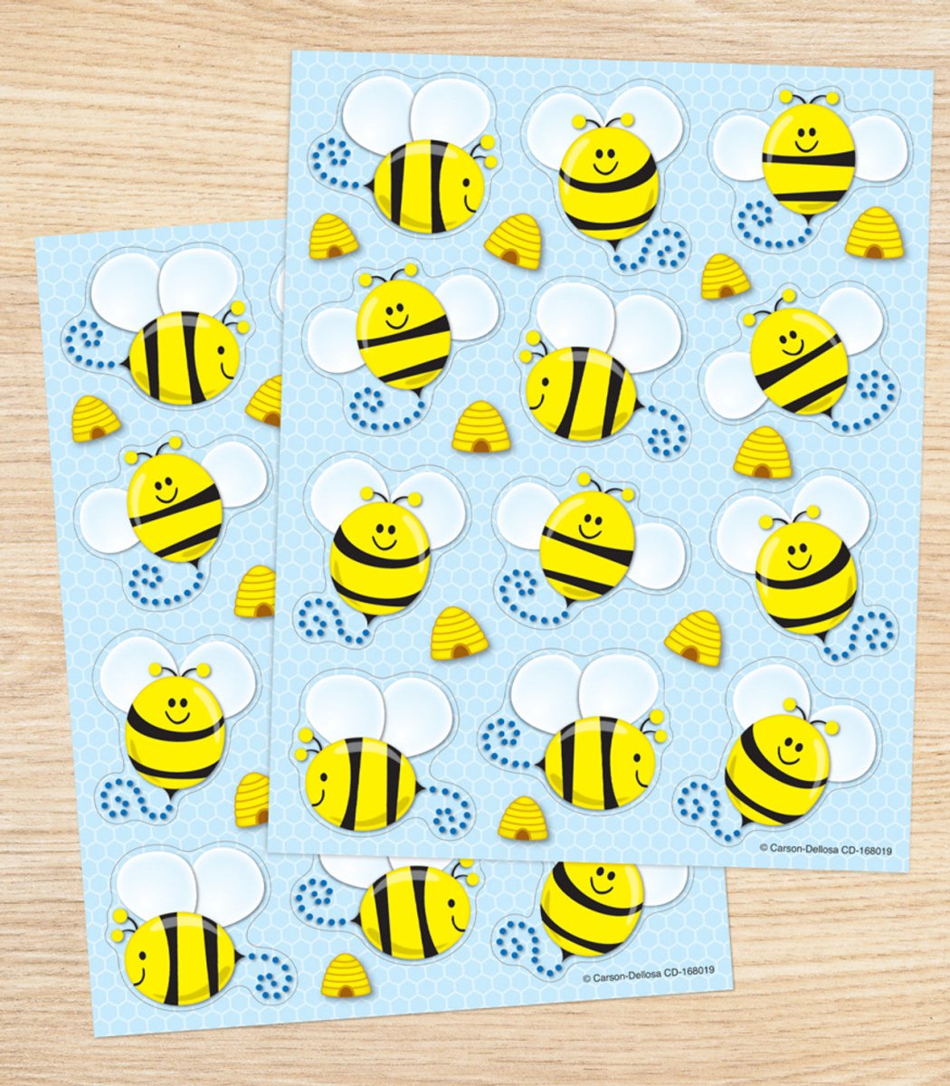 Bees Shape Stickers - Tools 4 Teaching