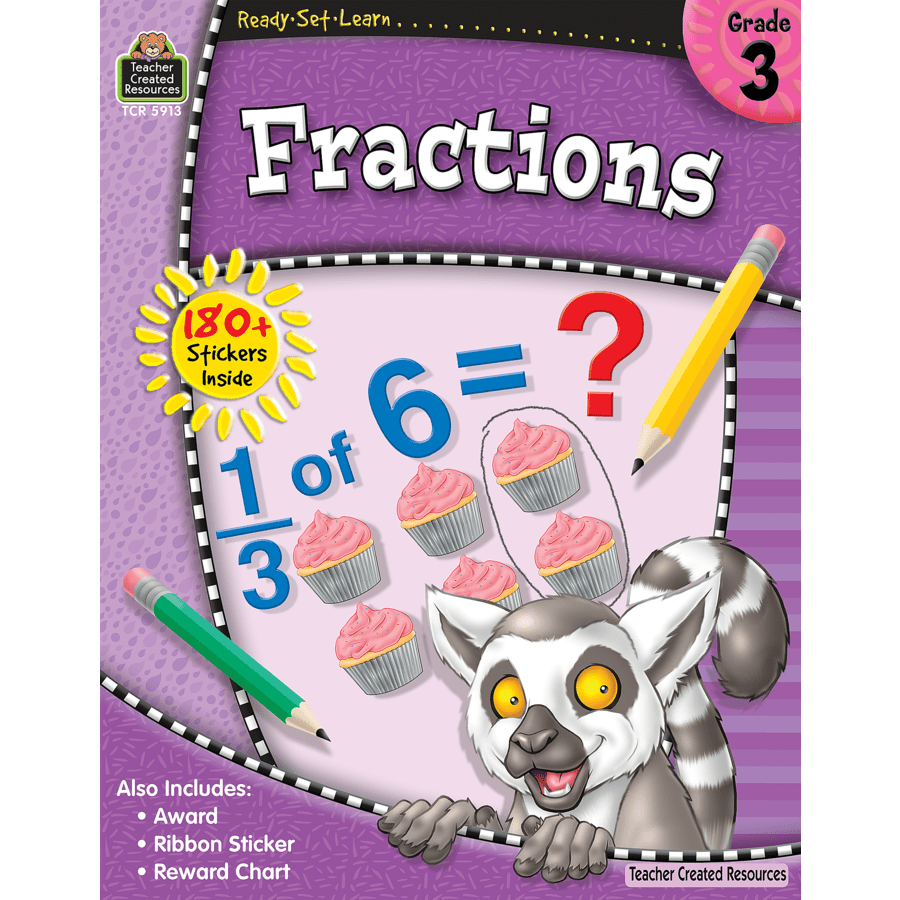Ready-Set-Learn: Fractions Grade 3-Math Books-Tools 4 Teaching-Classroom Decor and More