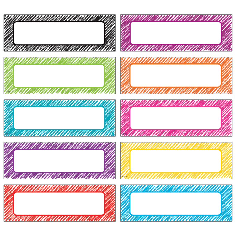 Scribble Labels Magnetic Accents-Magnetic-Tools 4 Teaching-Classroom Decor and More