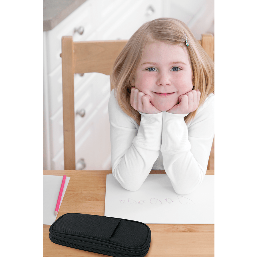 Pencil Case: Black-Office Supplies-Tools 4 Teaching-Classroom Decor and More