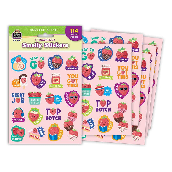 Strawberry Smelly Stickers-Stickers-Tools 4 Teaching-Classroom Decor and More