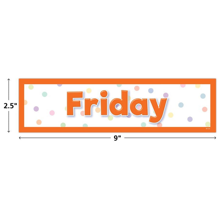 Colorful Magnetic Days of the Week-Magnets-Tools 4 Teaching-Classroom Decor and More
