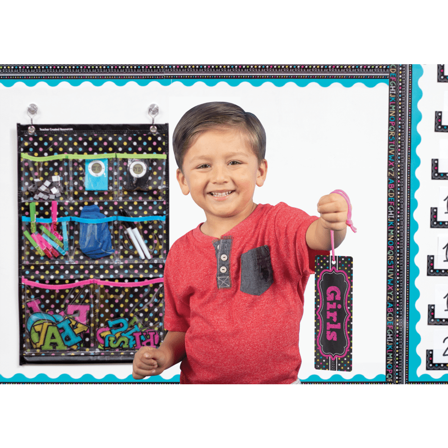 Chalkboard Brights Magnetic Girls Pass-Hall Passes-Tools 4 Teaching-Classroom Decor and More