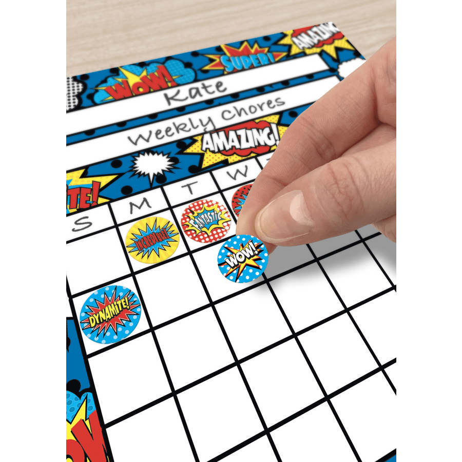 Superhero Mini Stickers-Stickers-Tools 4 Teaching-Classroom Decor and More