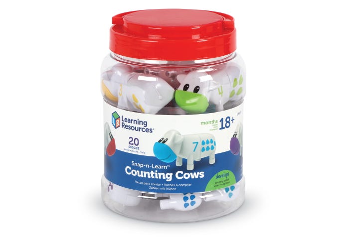 Snap-n-Learn™ Counting Cows-Numbers, Counting & Sorting-Tools 4 Teaching-Classroom Decor and More