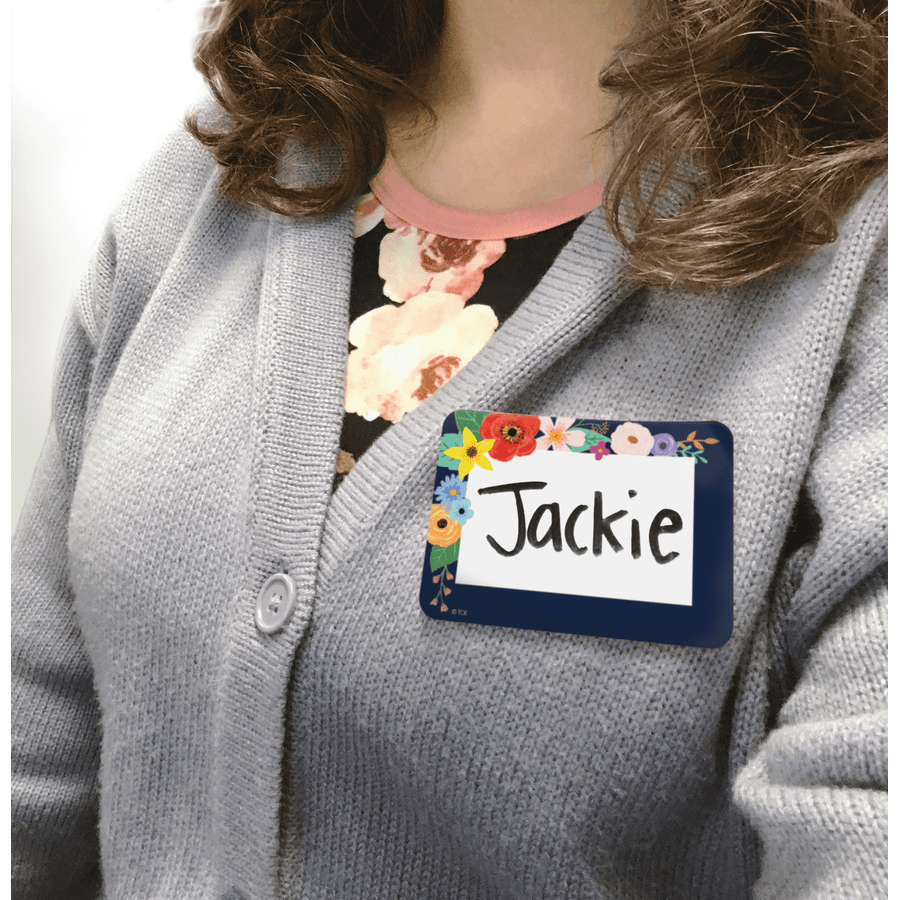 Wildflowers Name Tags/Labels - Multi-Pack-Nameplates &amp; Name Tags-Tools 4 Teaching-Classroom Decor and More