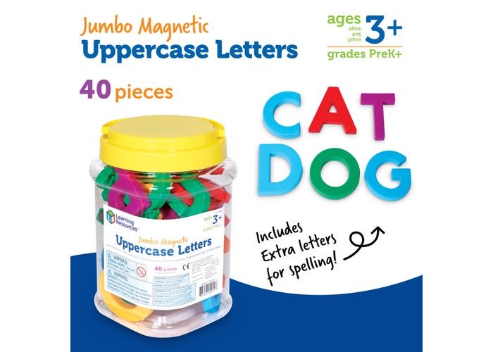 Jumbo Uppercase Magnetic Letters-Subjects - Reading - Alphabet-Tools 4 Teaching-Classroom Decor and More