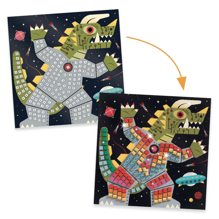 *Space Battle Sticker Mosaic Craft Kit-Craft Activity-Tools 4 Teaching-Classroom Decor and More
