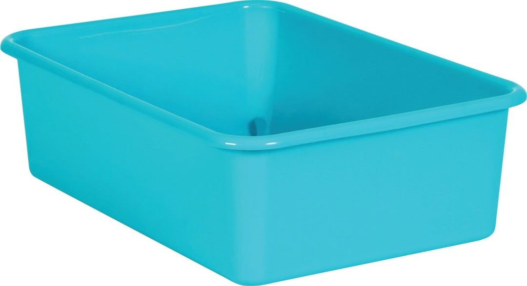 Large Plastic Storage Bin: Teal-Organization-Tools 4 Teaching-Classroom Decor and More
