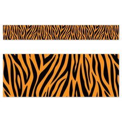 Jungle Friends Tiger Stripes EZ Border-Borders-Tools 4 Teaching-Classroom Decor and More